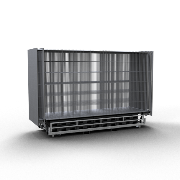 SET | with 30 construction fences and accessories | on Twinpallet | Mobile fence ,,Standard